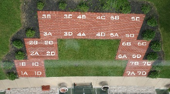 brick courtyard grid